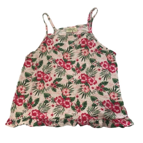 4/$20 Lucy & Laurel Anthro tropical print tank - Picture 1 of 8
